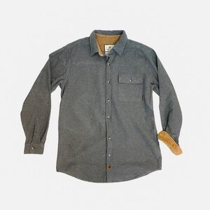 Legendary Whitetails Men's Buck Camp Flannel Charcoal Heather Sz Large Tall